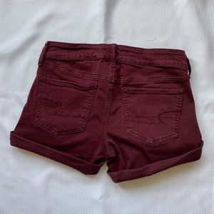 Maroon American Eagle Midi shorts
